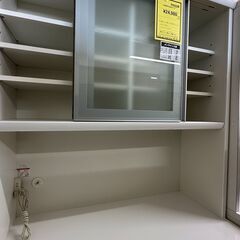 【ジャングルジャングル滋賀草津店】ジモティ来店特価!!　食器棚　松田家具　ホワイト　J-2512194の画像