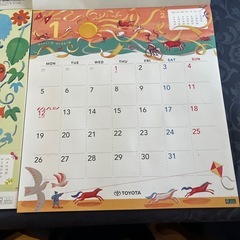 2026年トヨタカレンダー、①の画像