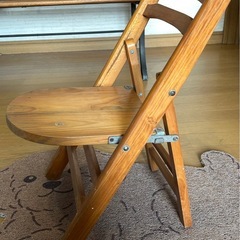 中古　インテリア飾り　折りたたみチェア　2脚の画像