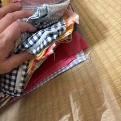 ギンガムチェック多　生地　ハギレ　大量の画像