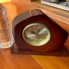 シチズン　置き時計　木製の画像