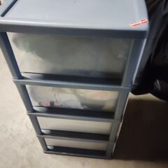4段 収納ケース プラスチック製の画像