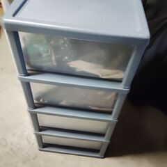 4段 収納ケース プラスチック製の画像