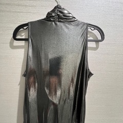 ホルターネック ミラーラメ　トップス　セレモニー　結婚式の画像