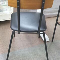 ② ダイニングチェア DC ウォルブ S 高74㎝ 椅子 インダストリアル調 ミドルブラウン×ブラック 西岡店の画像