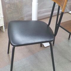 ① ダイニングチェア DC ウォルブ S 高74㎝ 椅子 インダストリアル調 ミドルブラウン×ブラック 西岡店の画像