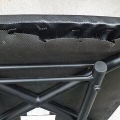 ① ダイニングチェア DC ウォルブ S 高74㎝ 椅子 インダストリアル調 ミドルブラウン×ブラック 西岡店の画像