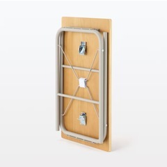 無印　スチールパイプテーブルの画像