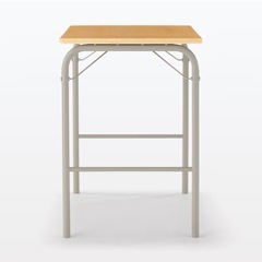 無印　スチールパイプテーブルの画像