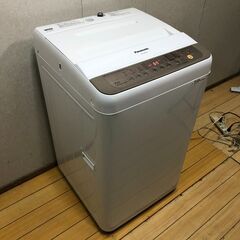 中古　パナソニック 縦型全自動洗濯機 Panasonic 7kg お手入れしやすい「抗菌加工ビッグフィルター」採用！洗濯機　NA-F70PB10 2016年 【糸島市内 送料無料】251228-4の画像
