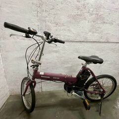【Panasonic】 パナソニック 電動アシスト自転車 BE-ENW07R 電動自転車 折り畳み OFF TIME オフタイム A1071の画像