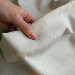 グレー　カーテン　シャンタン生地　54×212㎝　掃き出し窓の画像