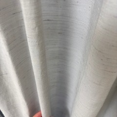 グレー　カーテン　シャンタン生地　54×212㎝　掃き出し窓の画像