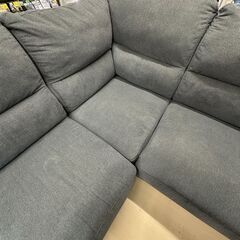 【ジャングルジャングル滋賀草津店】ジモティ来店特価!!　L字ソファー　ﾈｲﾋﾞｰ　J-2512201の画像