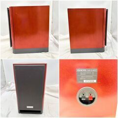 【❗️✨スピーカー ペア✨❗️】ONKYO D-N9TX  木目調 ブックシェルフ型 4Ω 最大70W ミニコンポ対応 動作未確認 現状品の画像