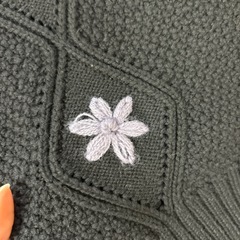 GRL 花柄刺繍ショート丈カーディガンの画像