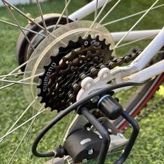 子供用 ジュニア 自転車 24インチ ホワイト 白の画像