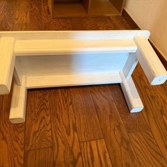 父手作りのしっかりした低めの台❻の画像