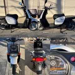 ⭐️働くバイク❗️ギア50低燃費FIモデル⭐️バッテリー・グリップ・プラグなど新品で快調⭐️50cc原付スクーター・走行距離少ない^_^⭐️の画像