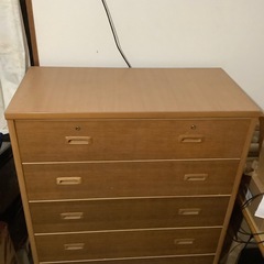 タンス　引き出し　鍵付き
の画像