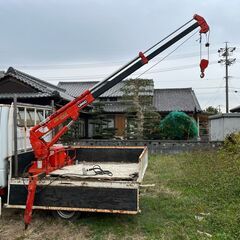 古河ユニック UR053 3段式ブーム 簡易クレーン 490kg リモコン付き ユニック UNIC UR-053 クレーンの画像