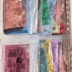 ハンドメイド 資材 ラメ ピグメント 石膏パウダー シリコンモールドなどの画像