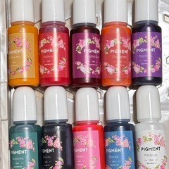 ハンドメイド 資材 ラメ ピグメント 石膏パウダー シリコンモールドなどの画像