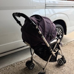 【Aprica/アップリカ】ベビーカー SORARIA(ソラリア) ダスクネイビー NV／色褪せ・使用感ありの画像