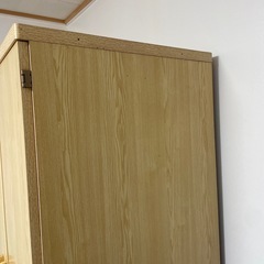 衣装タンス　　明るい木目　鏡付きの画像