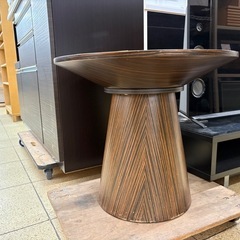 《リユースマン倉敷》丸テーブル ブラウン サイドテーブルの画像
