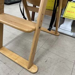 J3458　【リユースのサカイ柏店】　タンスのゲン　ベビーチェア　木製の画像