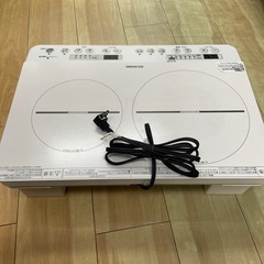 2口IHコンロ アイリスオーヤマ【リサイクルフカツ岡崎倉庫店】251228YS-3の画像