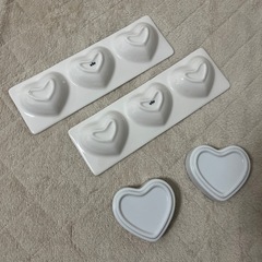 ハートモチーフ白食器セットの画像