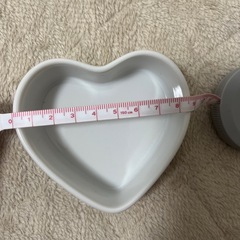 ハートモチーフ白食器セットの画像