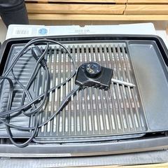 【お譲り先決定】電気焼肉器 0円 動作確認済み 使用感あり 箱あり（汚れあり）の画像