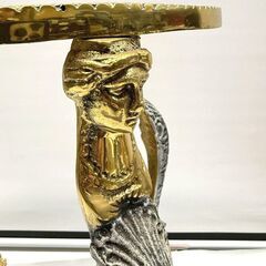 花台 ポルトガル製 真鍮 台座 輸入雑貨の画像