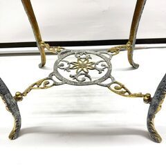 花台 ポルトガル製 真鍮 台座 輸入雑貨の画像