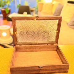 🌿【無料・0円】ヴィンテージ風 木製ガラスケース3点セット🌿の画像