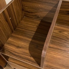 【説明書・棚板付き】ランドセルラック 学用品収納棚 ブラウンの画像