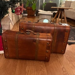 🌿【無料・0円】🧳木製ヴィンテージトランク（大）｜撮影小物にも📸🤎の画像