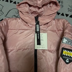 ピンク　レディースアウター着丈長めの画像