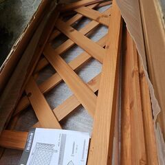 木製室外機カバーの画像