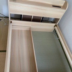 急募‼️シングルベッド　コンセント&収納ありの画像