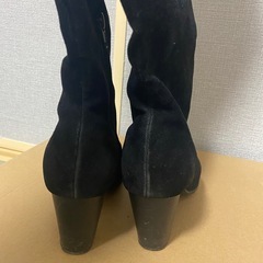 ロングブーツ黒の画像