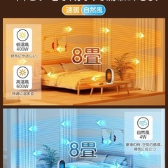 セラミックヒーター600W(400Ｗ)新品未開封の画像