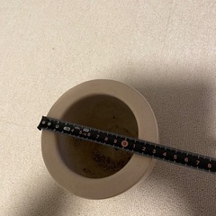 【無料】陶器の植木鉢＋受け皿（クリーム色）引取限定の画像