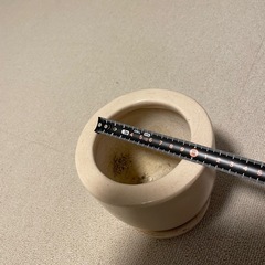 【無料】陶器の植木鉢＋受け皿（クリーム色）引取限定の画像