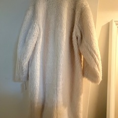 SNIDEL ボアロングコート アイボリーの画像