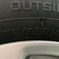 タント　純正ホイール付きスタッドレス4本セット
　の画像