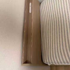 マットレス➕収納付きシングルベッドの画像